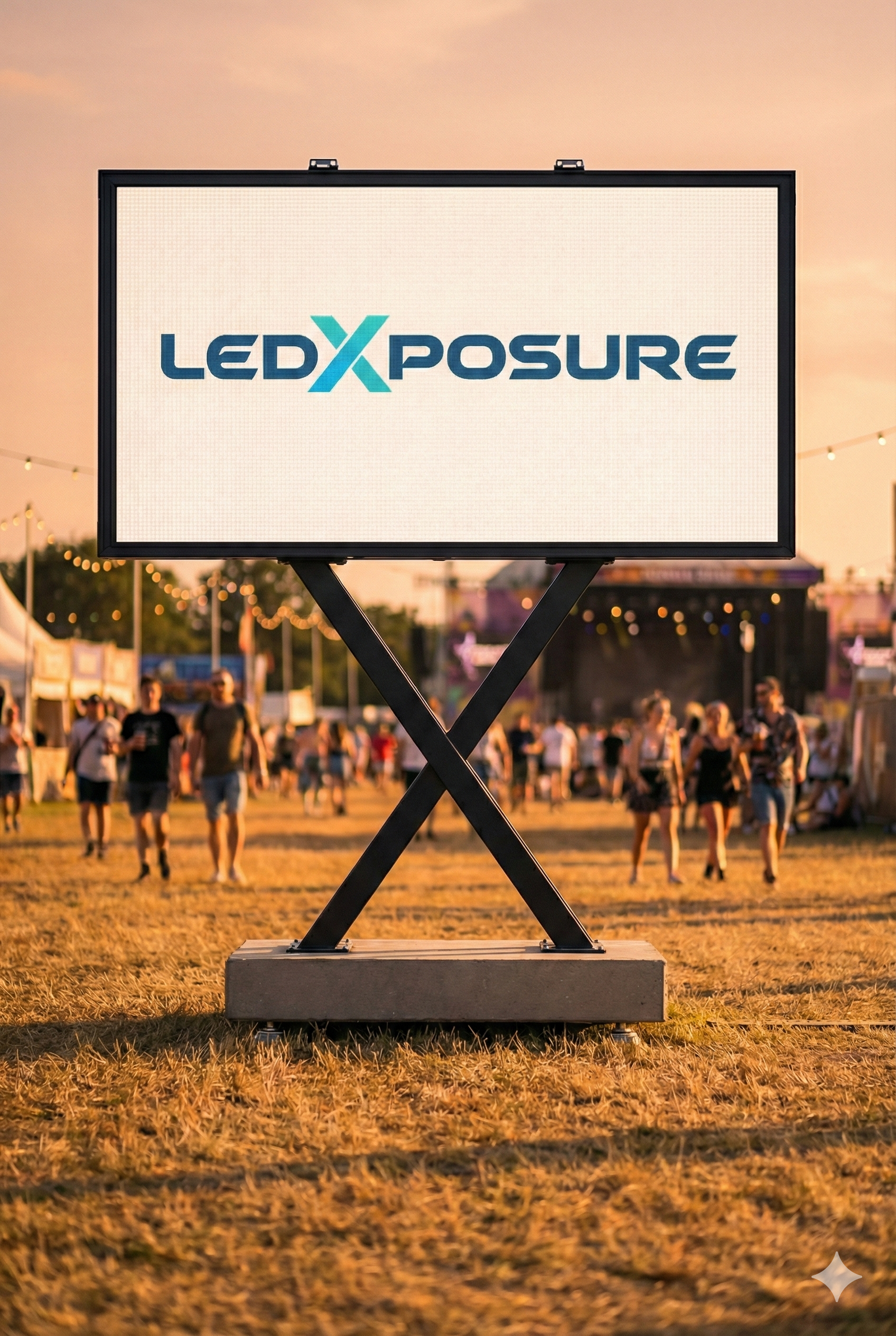 LedXposure LED-scherm live op festival